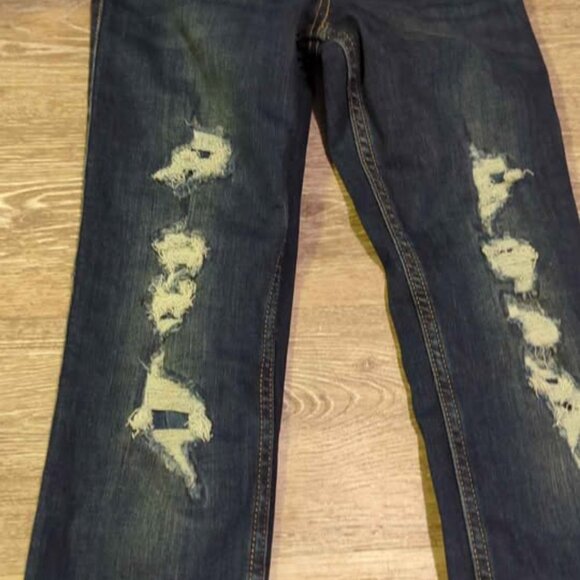 Abercrombie kids 9/10 long mid rise pull on jean legging girls - Picture 3 of 5